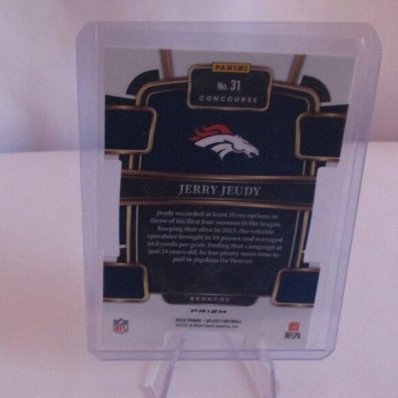 2023 Panini Select Jerry Jeudy #31 Red & Blue Die-Cut Concourse Broncos Browns - Picture 2 of 5